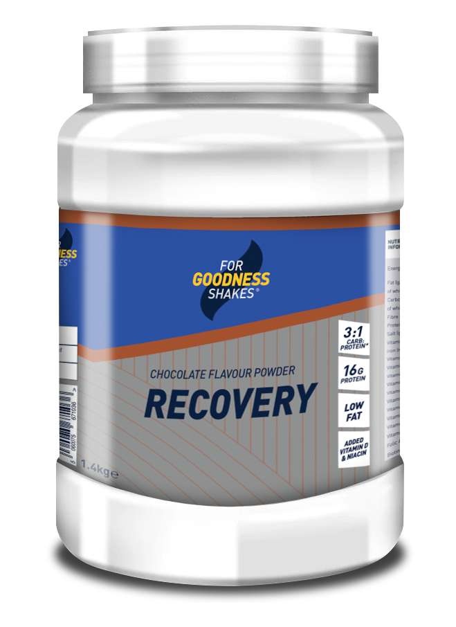 FGS Recovery Powder in tasty Chocolate flavour - the perfect post-activity recovery product.