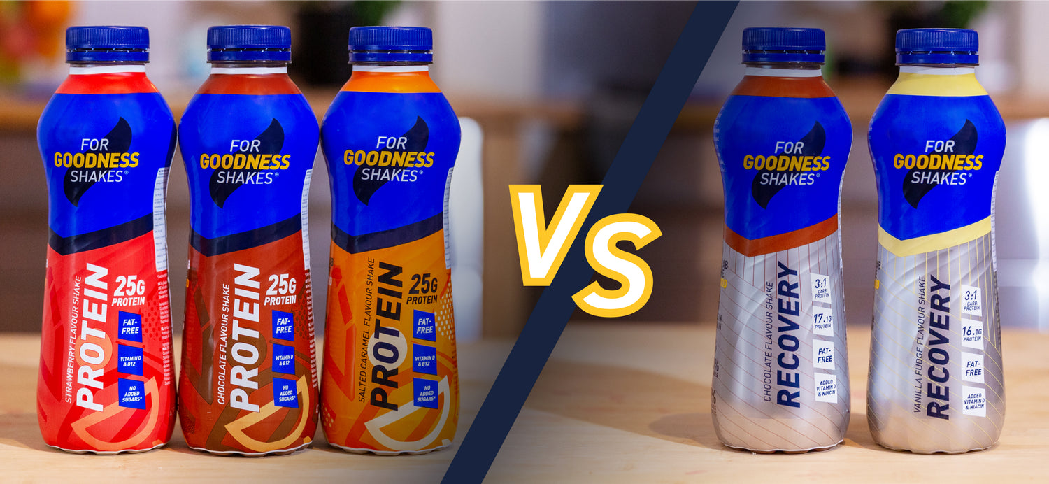 Protein vs Recovery Shakes