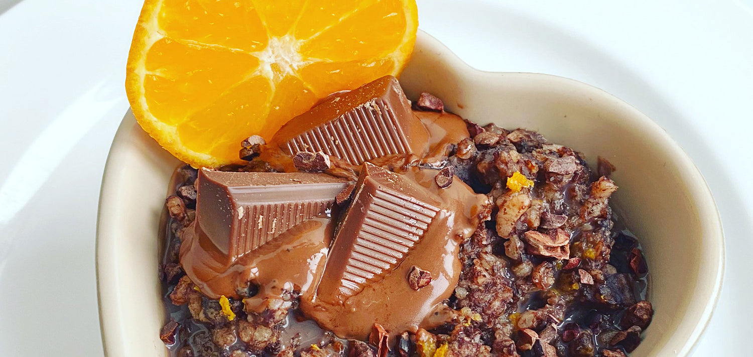 Feel Good Food | Vegan Choc Orange Protein Rice Pud