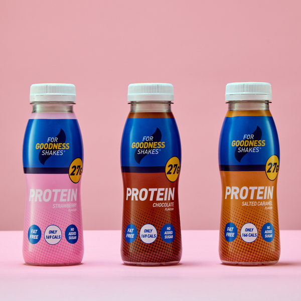 New 27G Protein Shakes | 250ml 12-Pack | For Goodness Shakes