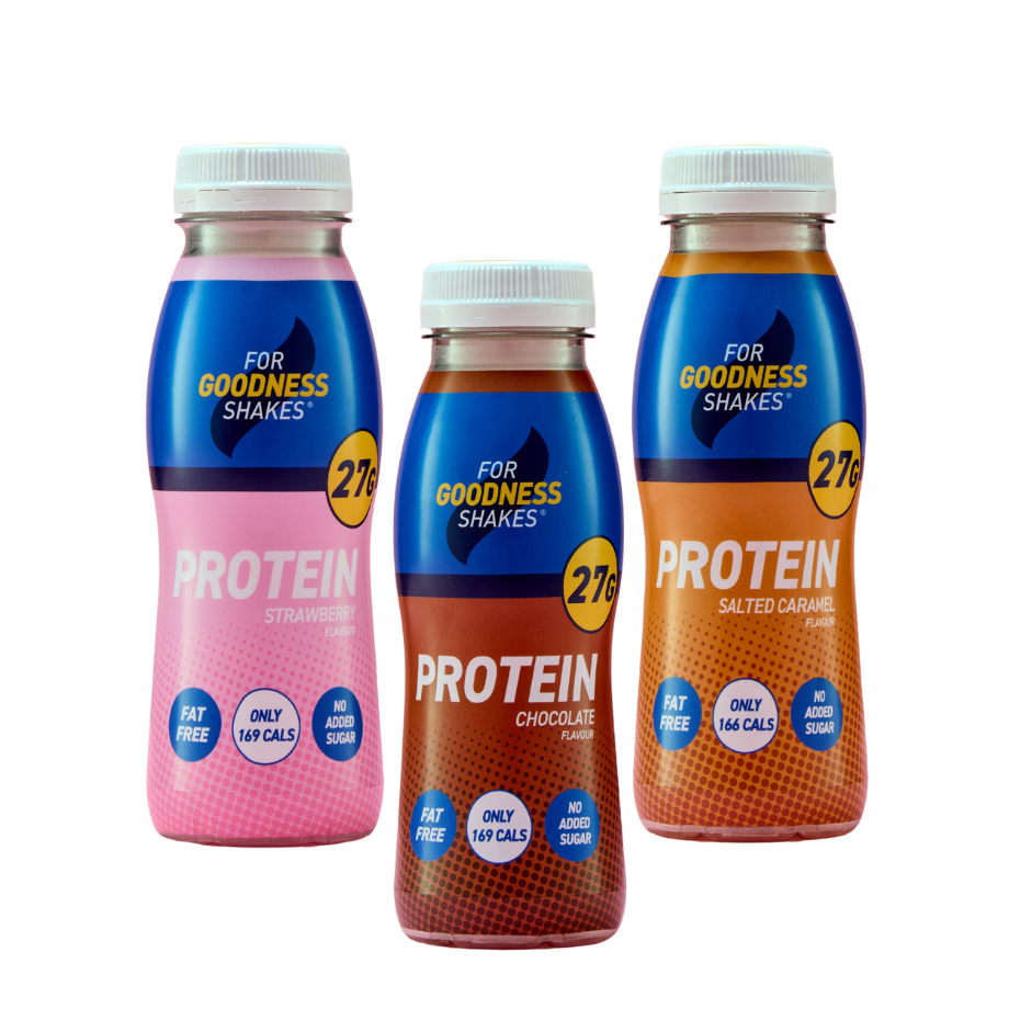 New 27G Protein Shakes | 250ml 12-Pack | For Goodness Shakes