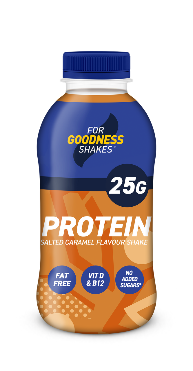 25g Protein Shakes Chocolate Strawberry Salted Caramel 8 Pack For Goodness Shakes