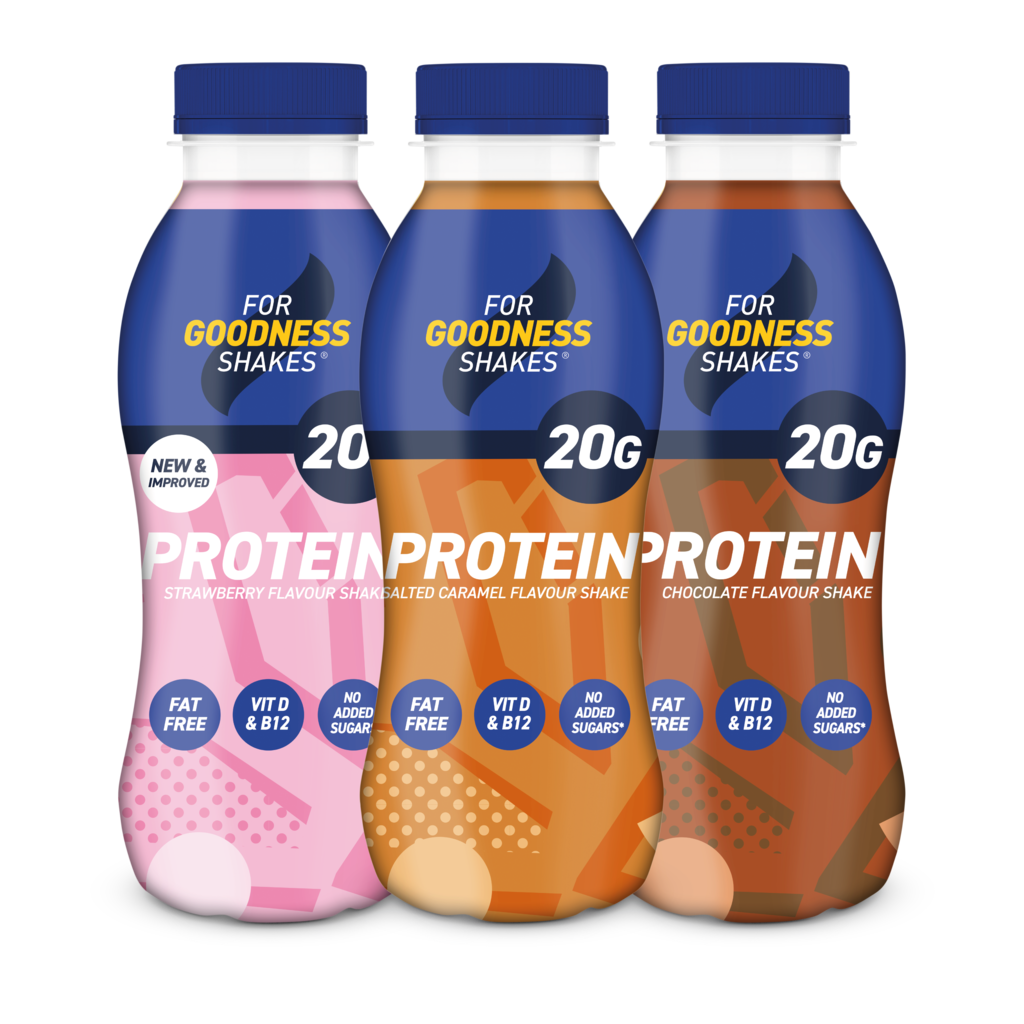 20g Protein Shakes Chocolate/Strawberry/Salted Caramel 8Pack For